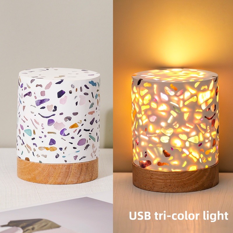 1PC Natural Selenite Crystal Gravel Lamp Mineral Specimen Energy Healing Eye Protection Night Light Home Decor Gift