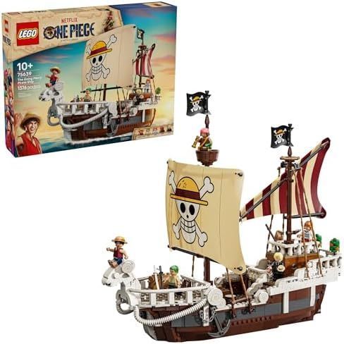 ONE Piece The Going Merry Pirate Ship Building Blocks - Pretend Play Adventure Toy for Boys - 75639
