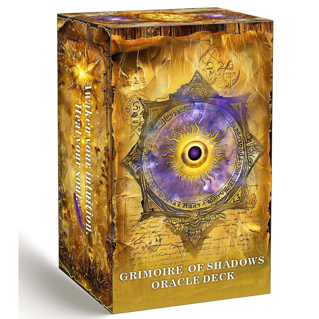 Buy One Get One Free Hot Sale European American Tarot Cards English Edition Shadow Magic Deck Divination Oracle Fortune Telling Witchcraft Spirituality 78 Cards Gift for Beginners