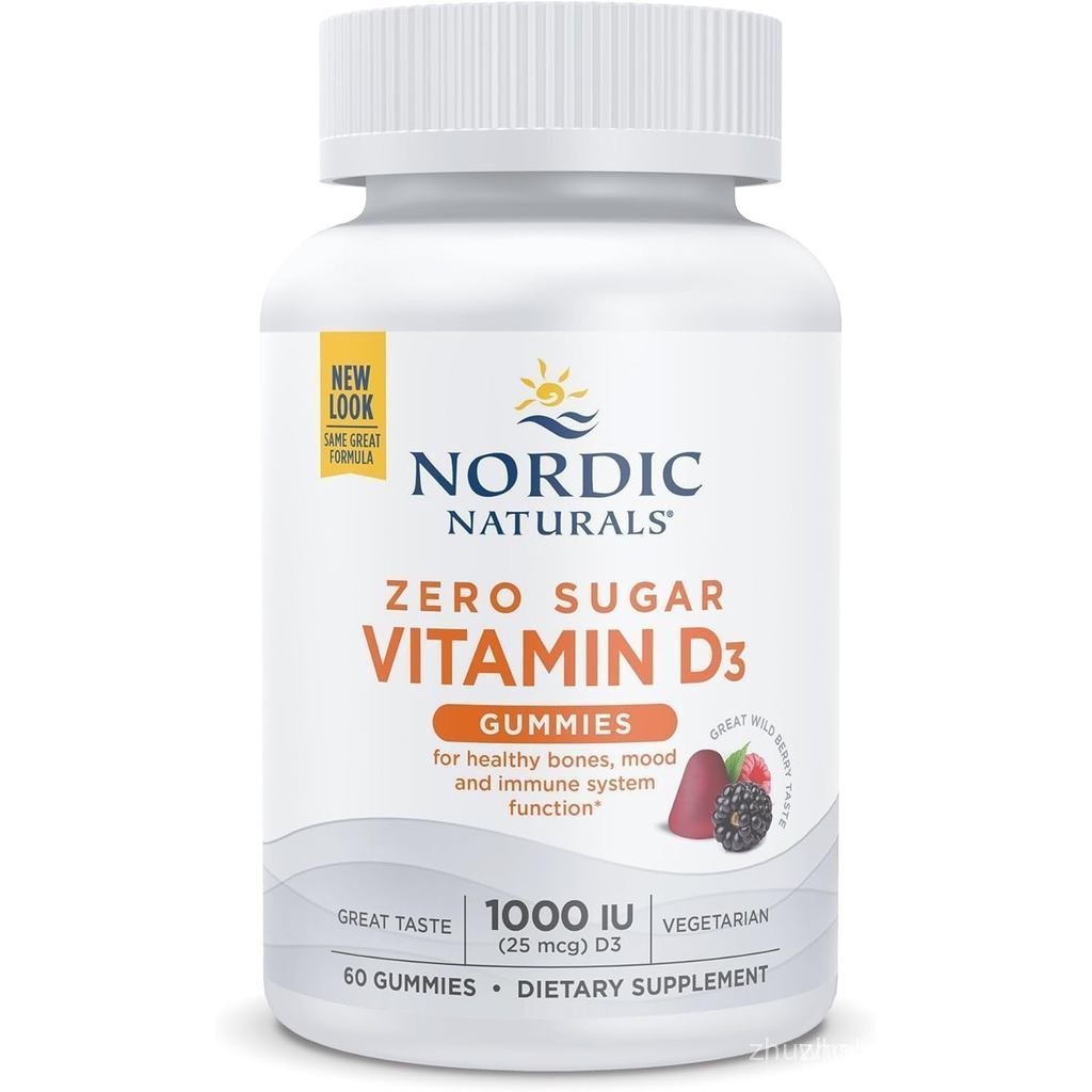 Straw Straws Zero Sugar Vitamin D3 Gummies, Wild Berries-60 Gummies-1, 000iu Vitamin D3…