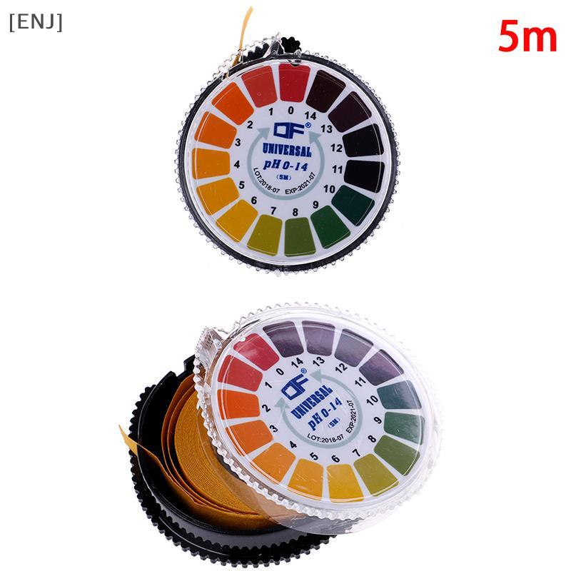 [ENJ] 1Roll/5m laboratory ph indicator test strip 0-14 paper litmus alkaline acid null