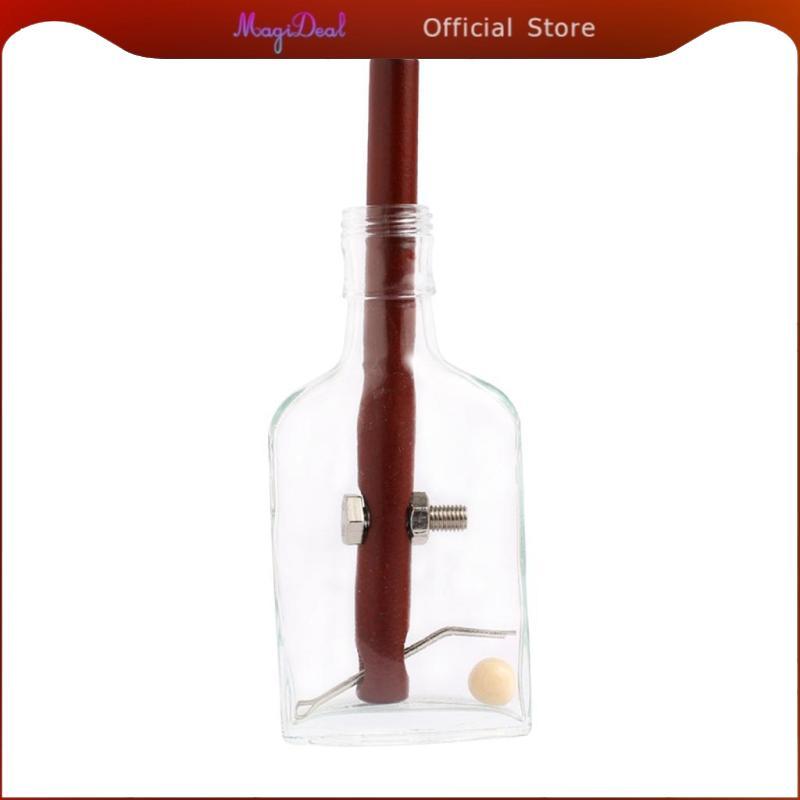 MagiDeal Novelty Unlock Luban Lock Puzzle Toys Glass, Wood True Teasers Glass Creative Bottle Puzzle Bottle Puzzle Adult