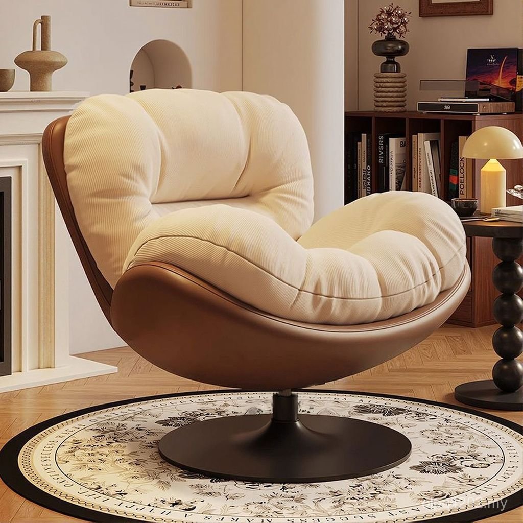 Single Household Rotating Chair Rotating Eggshell Lazy Sleeping Recliner Leisure Nest Sofa Balcony Chair Sofa Rocking Chair UOZ7