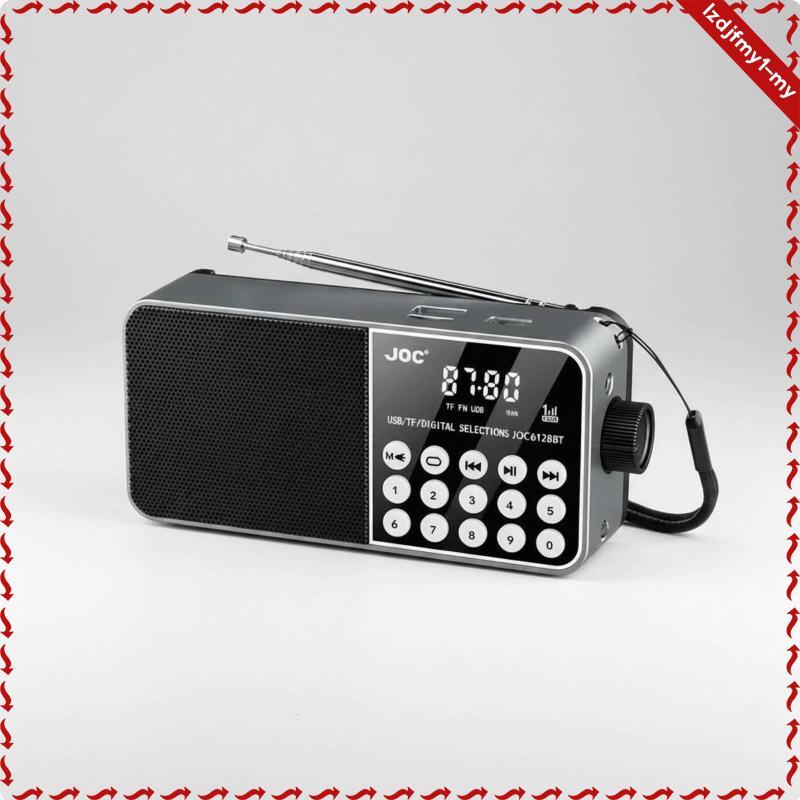 [leipupa] Portable Digital Radio FM AM Receiver Mini Pocket Radio Rechargeable Music Player with Speaker for Seniors Home