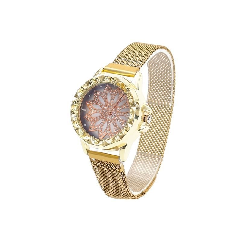 Popular Influencer Starry Sky Digital Surface Luminous Surface Quartz Watch Star Magnet Magnet Milan with Ladies Student Watch