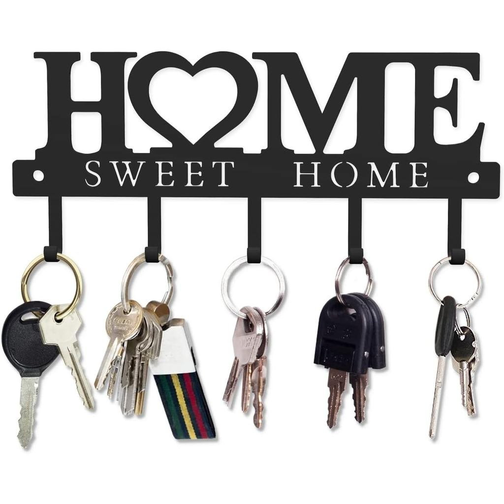 Wiphany Key Holder Hooks Organizer Hanger Rack Wall Mounted with Screws and Anchors Hom…