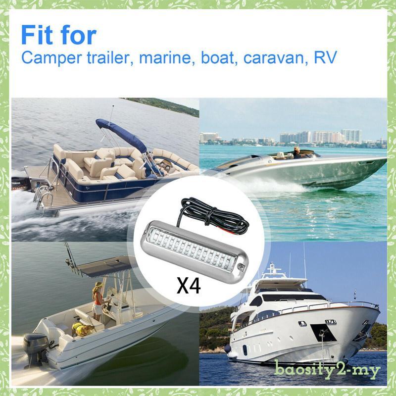 [BaositybbMY] Compact Marine Underwater Boat Transom Lights 42led High Lumen Waterproof Lighting for Navigation and Docking