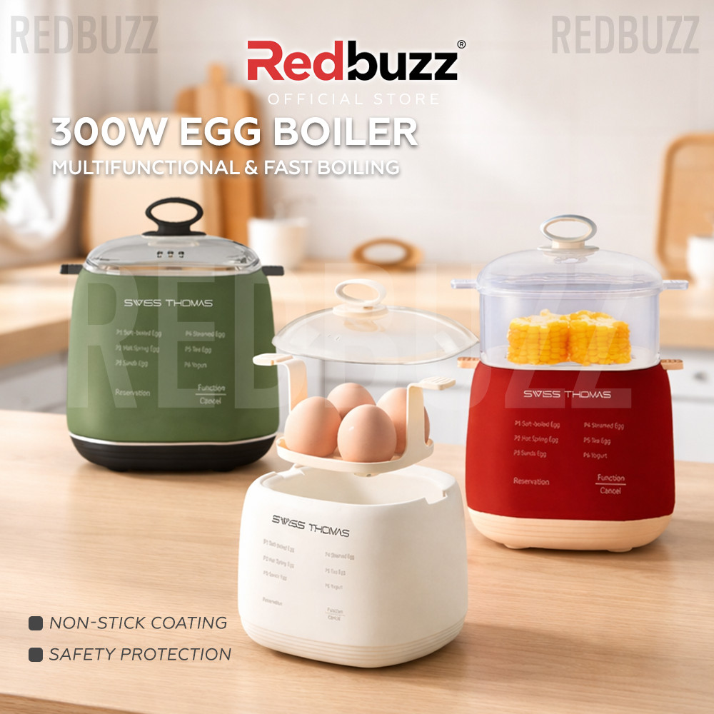 REDBUZZ Mesin Masak Telur Separuh Masak Egg Cooker Yogurt Maker Steamed Egg Boiler Machine Half Boiled Egg Maker 煮蛋器