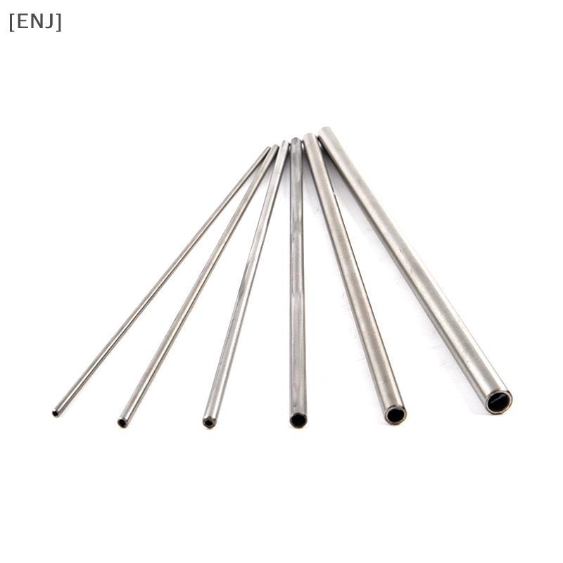 [ENJ] Silver Round 304 Stainless Steel Capillary Tube Pipe 250mm Hollow Circular Tube null