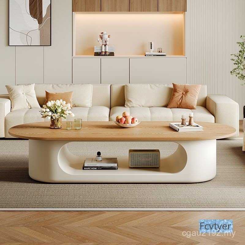 Premium Style La 1 Living Room Household Dream Jane Oval Style Coffee Table Fragrant Ri…
