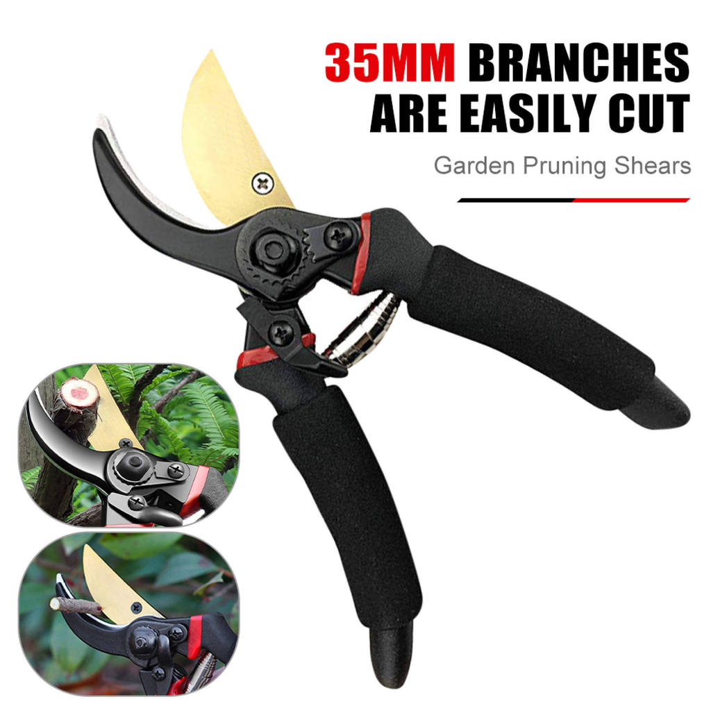 Gardening Pruning Shears High Carbon Steel Cutter Garden Plant Scissors Branch Hands Pruner