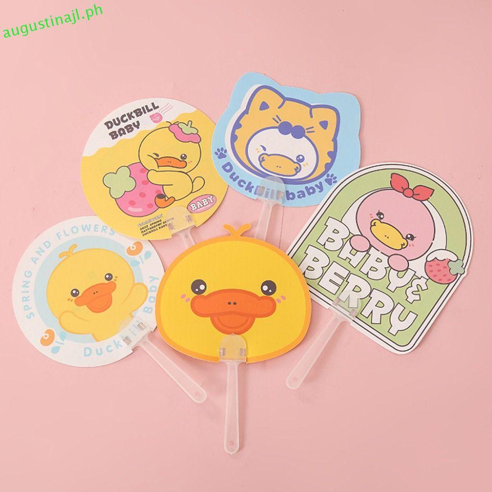 AURON 10Pcs Graffiti Fan Handle, Mini Transparent Hand Fan Handle, Fan Accessories DIY Practical Plastic Kindergarten Fan Handle Fan Handle Replacement