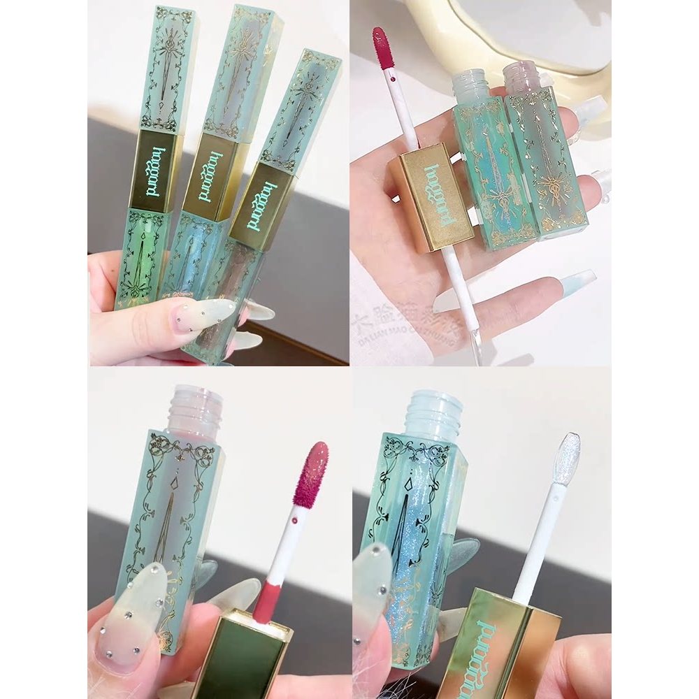 Haggard Scepter Double-Headed Lip Glaze Mirror Water Mist Lip Gloss Matte Matte Lipstick Not Easy to Stick Cup Cheap Lip Gloss