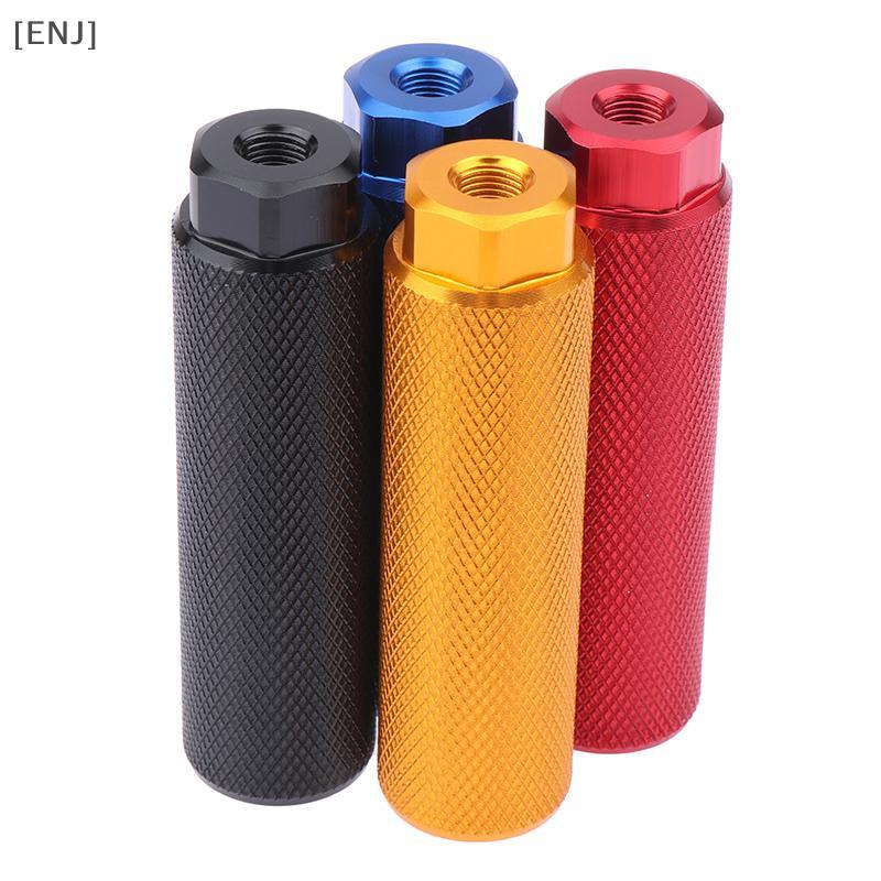 [ENJ] 1pcs Alloy Foot Stunt Peg For BMX Bike Fit 3 8 Inch Axles Bike Pegs Anti Skid Lead Foot Rest Pegs Bicycle Accessories null