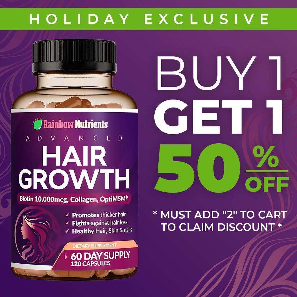 24-in-1AdvancedHairGrowthVitamins|Biotin10,000mcg,Collagen,PatentedOptiM,goMCT,SawPalmetto|lyRegrowStronger&HealthierHair,andNails|StopsHairLoss|60DaySupply