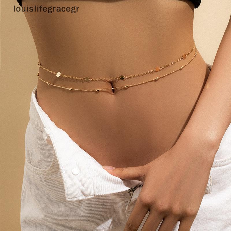 null Waist Chain For Women Waterproof 1/2/3 Layers Belly Chains Beach Bikini Waist Body Chain Jewelry Elegance Versatile Acessories null