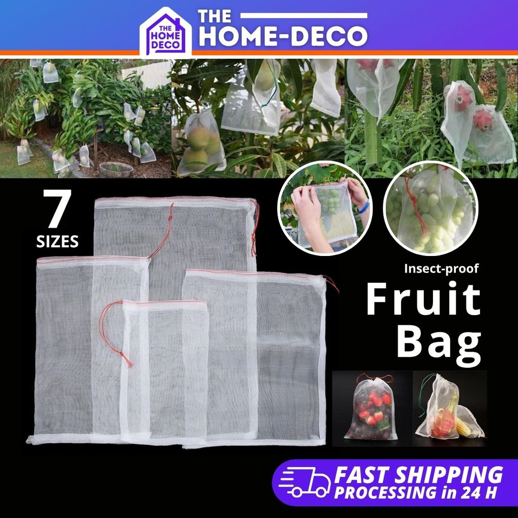 Fruit Protect Net Bag Garden Plant Mesh Anti Insect Fly Bird Monkey Squirrel Kebun Beg Buah 水果保护网袋