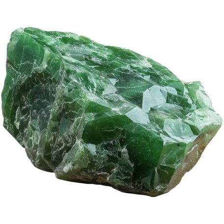Green Jade Raw Crystals – Large 1.25-2.0” Healing Stones for Luck, Prosperity, Meditation, Chakra, Reiki, Crystal Grid, Energy Work, Wire Wrapping & ual Home Decor