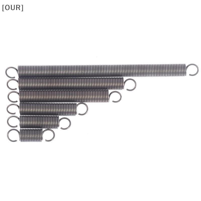 [OUR] 1Pc Extension Tension Spring Springs Steel Hook Expansion Spring Wire Dia 1.0mm null