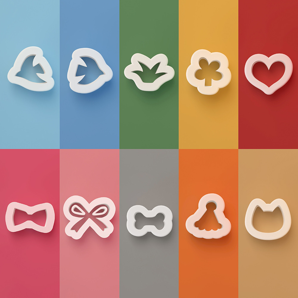 Spring Forest Series Polymer Clay Cutters/Cookie Mold Cartoon Shaped for DIY Earrings Necklaces Pendant Jewelry Accessories Cutting Die Mold