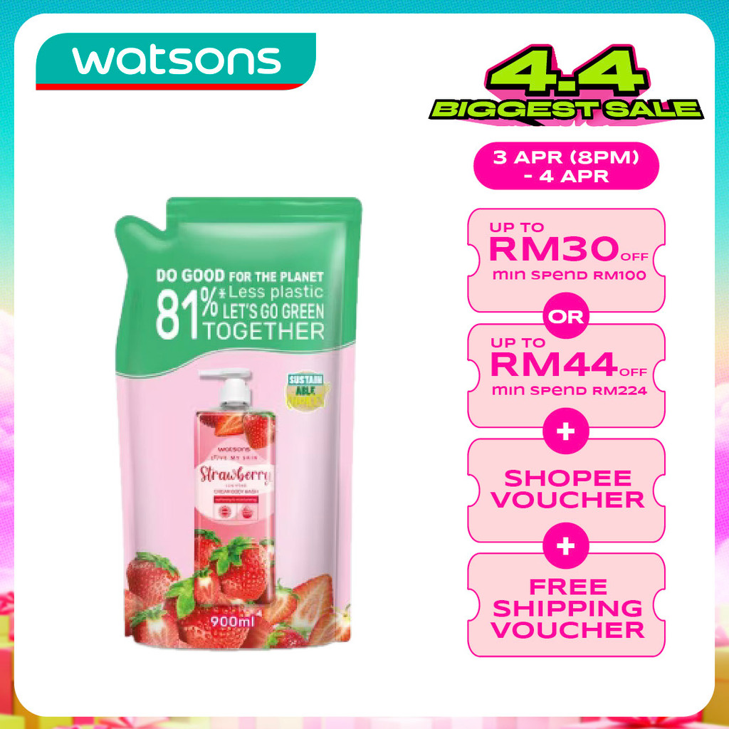Watsons Strawberry Cream Body Wash Refill