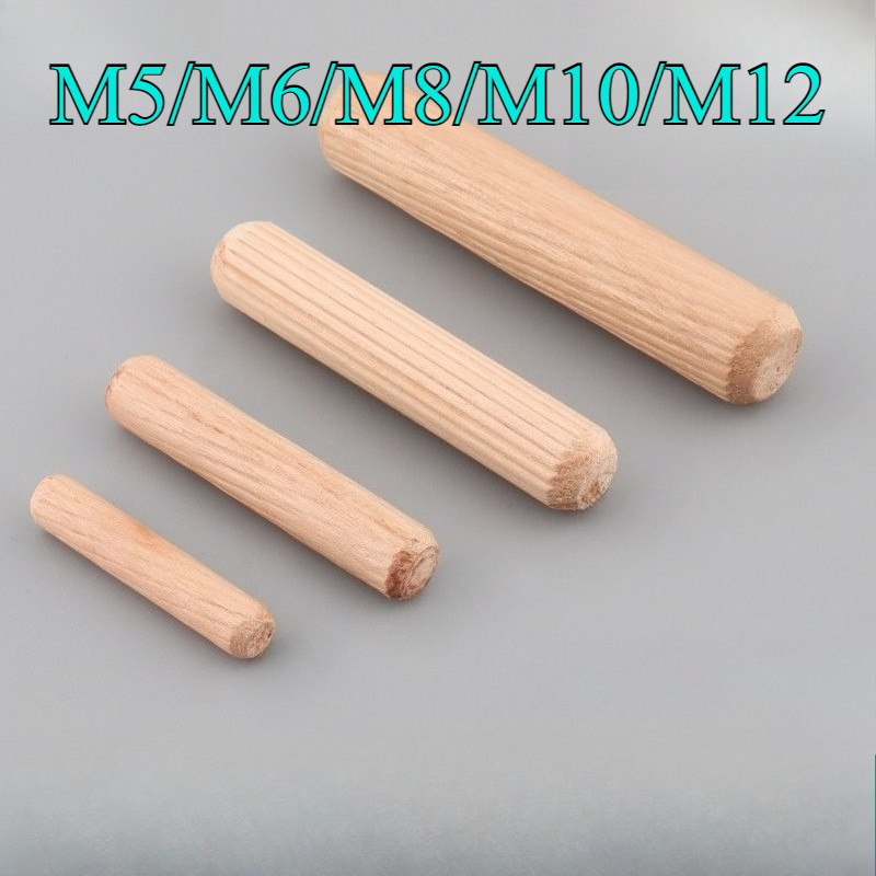 Log stoppers, wood nails, solid wood sticks, tenons, twill wedges, wood bolts, logs, small wood dowels, wardrobe cabinet connectors M5/M6/M8/M10/M12【CWW-KK】