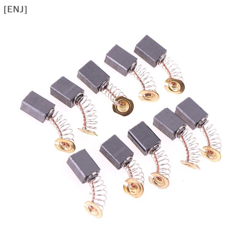 [ENJ] 10Pcs Angle Grinder Carbon Brushes 6*9*14mm Power Tool Electric Motor Spare Part null