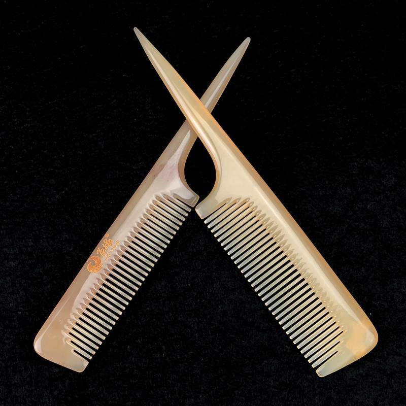 Ready Stock comb Factory Natural Horn comb Household comb Claw comb Baby Picking Split Hair comb Girl Tie Braids Children's Scalp comb New Style Hot Sale 7-15 Days Delivery