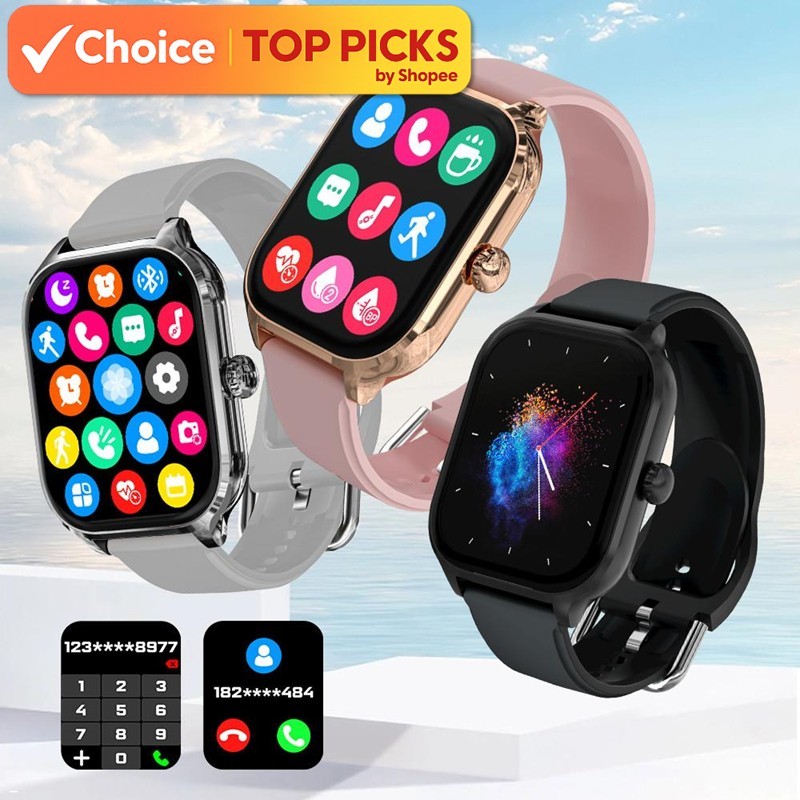 Smartwatch H9 Watch 2.01” HD Touch Screen Receive/Dial Calls Game Bluetooth Music Heart Rate/Blood Pressure Monitor