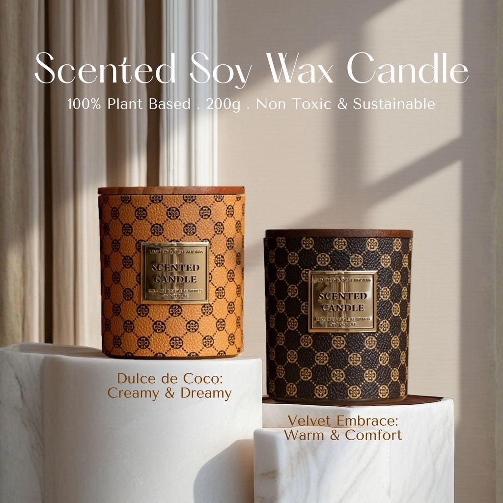 100% Natural Soy Wax Scented Candle 200g Long Lasting Aromatherapy Relaxation Gift Creamy Comfort