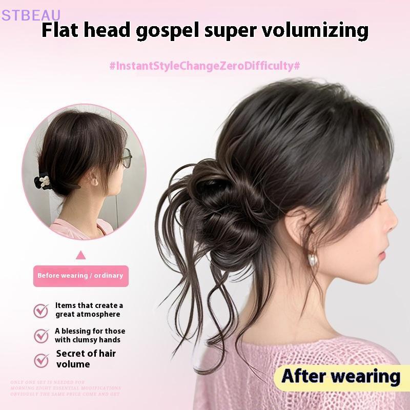 [cxSTBEAU] Synthetic Messy Bun Claw Clip Natural Hair Piece Hair Extensions Curly Party Daily Use Wear For Women Girls Styling Accessories 【 MME】