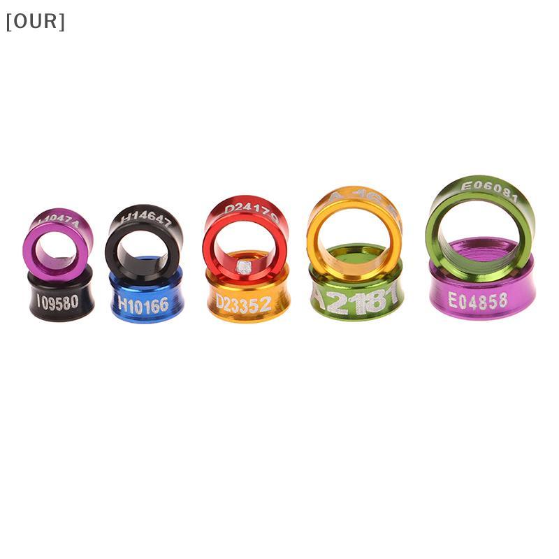 [OUR] 10Pcs Aluminum Parrot Leg Rings Pigeon Foot Rings Bird Parrot Feeding Identification Outdoor Flying Training Tools Bird Supplies null