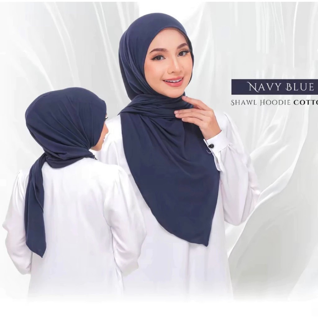 MIRA Shawl Hoodie Instant Malas Cotton Jersey || yang Selesa dan Mudah Dibentuk | Raya 2026 |