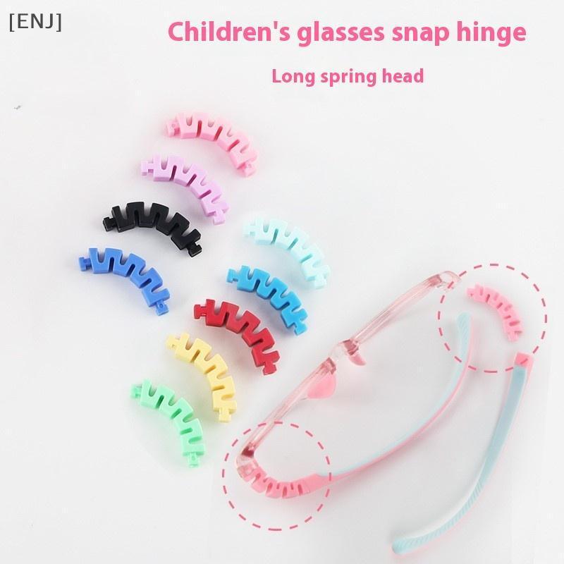 [ENJ] Children's Silicone Glasses Legs Glasses Arm Anti-Slip Snap-on Eyeglasses Arm Replacement Multiple Color Silicone Glasses Legs null