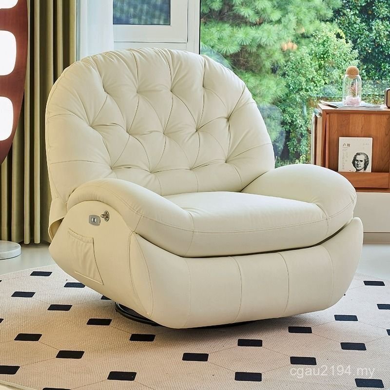 Lazy Multifunctional Bedroom Sofa Rocking Chair Space Leisure Recliner Single Rotating Electric Living Room Sofa Chair First Class KDLU