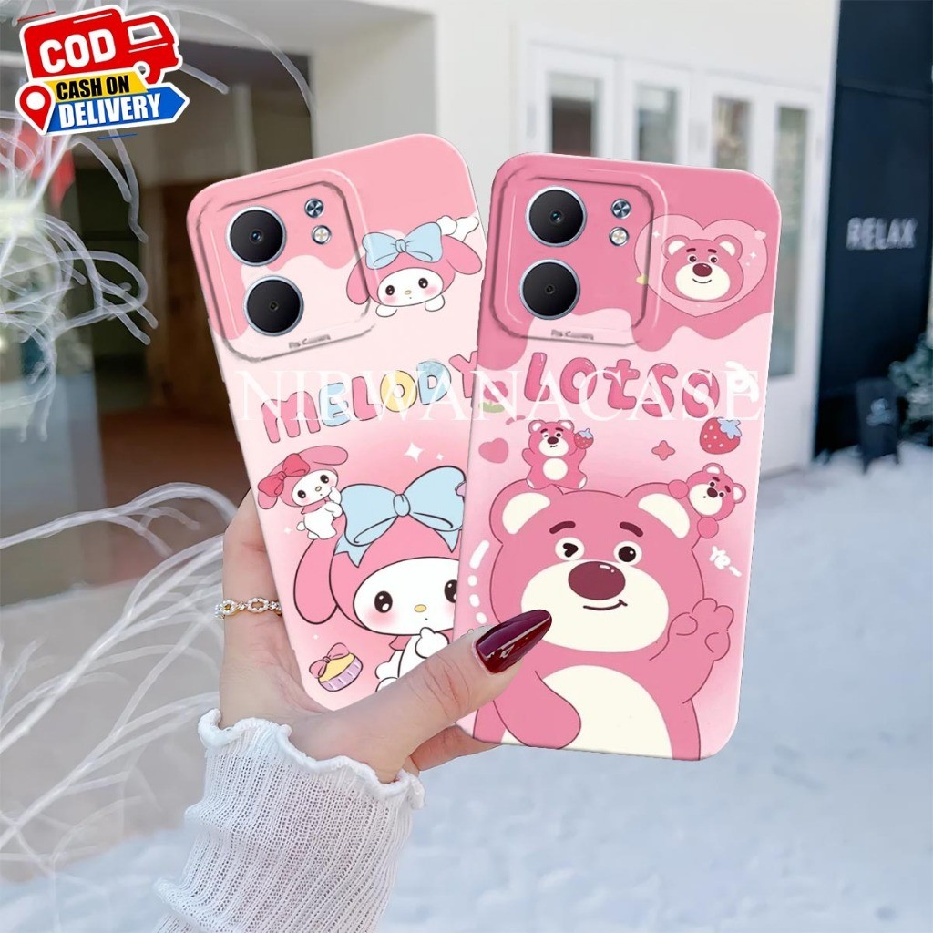 HP Softcase Oppo A5X 2025hp - Oppo A5 4G 2025 - Oppo A5i Pro 4G/5G 2025 Cute Cartoon Motif Flexible Pro Camera Case - Latest Fashion Case for Girls