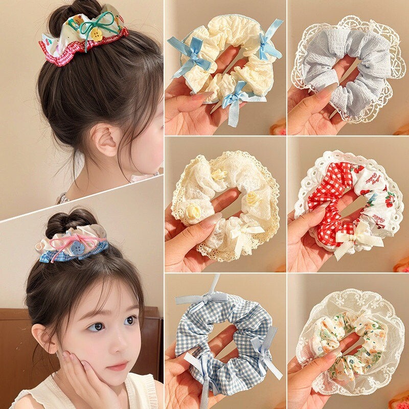 10pcs/Set Large Intestine Hair Tie for Woman Korean Fashion Versatile Scrunchie Hair Accessories