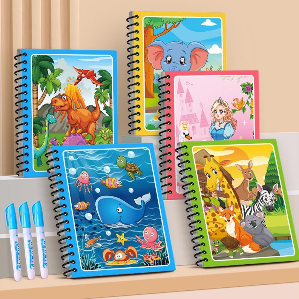 【HOT】 Magical Educational Watercolor Painting Books For Children Repeated Scribbling Books Watercolor J3a4  COD