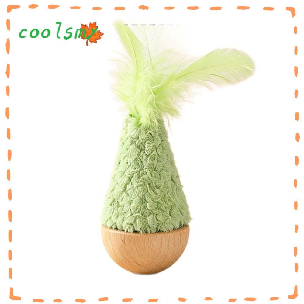COOLSMY Tumbler Wobbler Toys, Feather Wobbler Design Interactive Cat Toy, Creative Bite-resistant Attractive Relaxed Cat Toy Supplies Indoor Entertainment