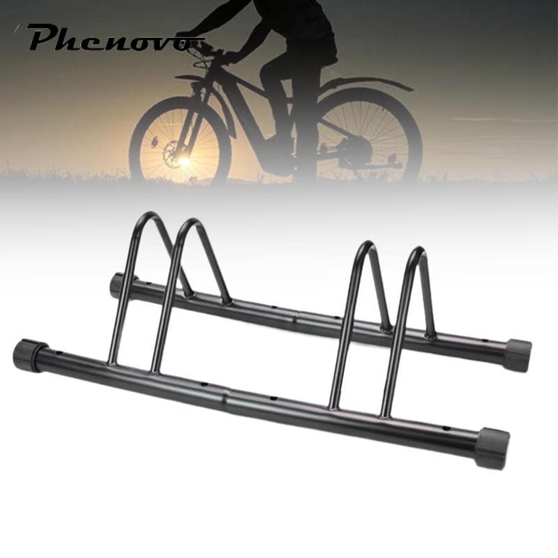 [Phenovo] Bike Stand Protection Alloy Stable Support Bike Parking Rack Bike Storage Rack for Garages Indoor Apartments Hybrid Bikes
