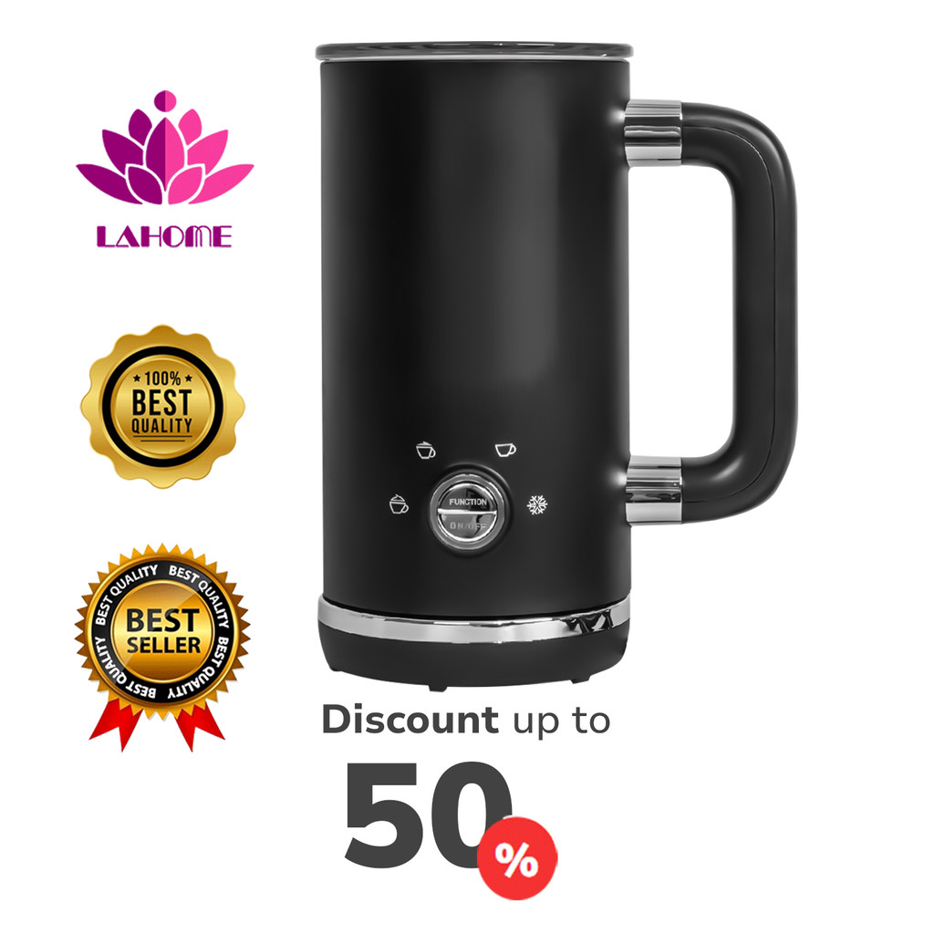 LAHOME Automatic Electric Milk Frother Cold/Hot Latte Cappuccino Chocolate Milk Foam Maker Warmer 奶泡器