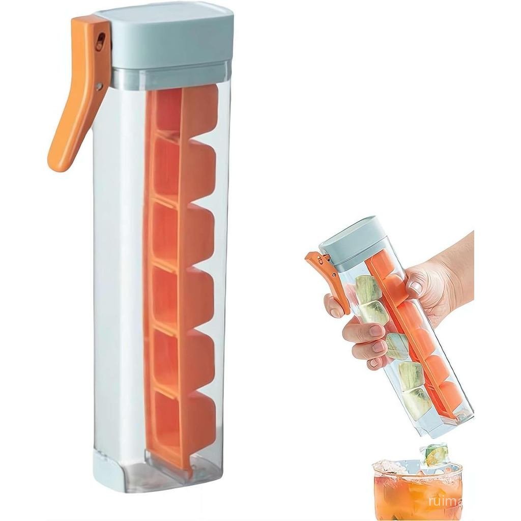 Pembuat Ais Satu Tangan, Dulang Ais Kiub, Acuan Ais Kiub Berbentuk Segi Empat, Acuan Ais Tekan Satu Tangan dengan Pemegang, Pembuat Ais Tekan Satu Tangan, Acuan Dulang Ais Tekan, Dulang Ais Kiub 6 Grid untuk Minuman