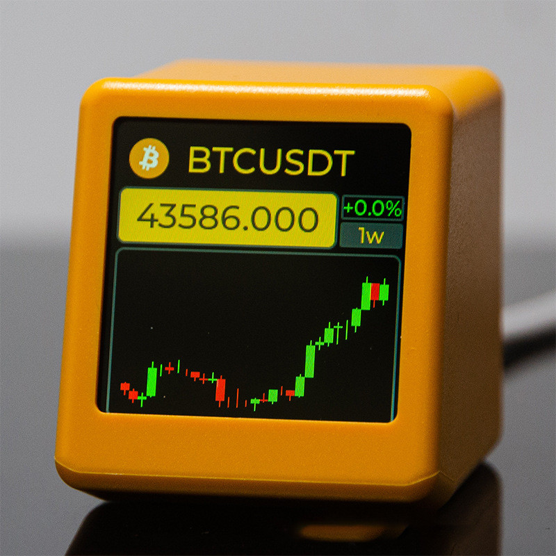 GeekMagic WiFi Weather Clock Stock Exchange Rate BitCoin Encrypted Currency Price Tracking Display R