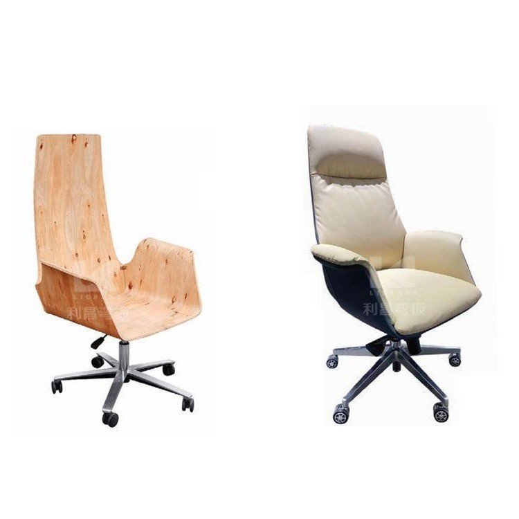 Rubber Plywood Comfortable Computer Curved Light Backrest Board Armrest Large Board Chair Curved clfc-2219 Luxury Office Simple Simple Minimalist AIR3