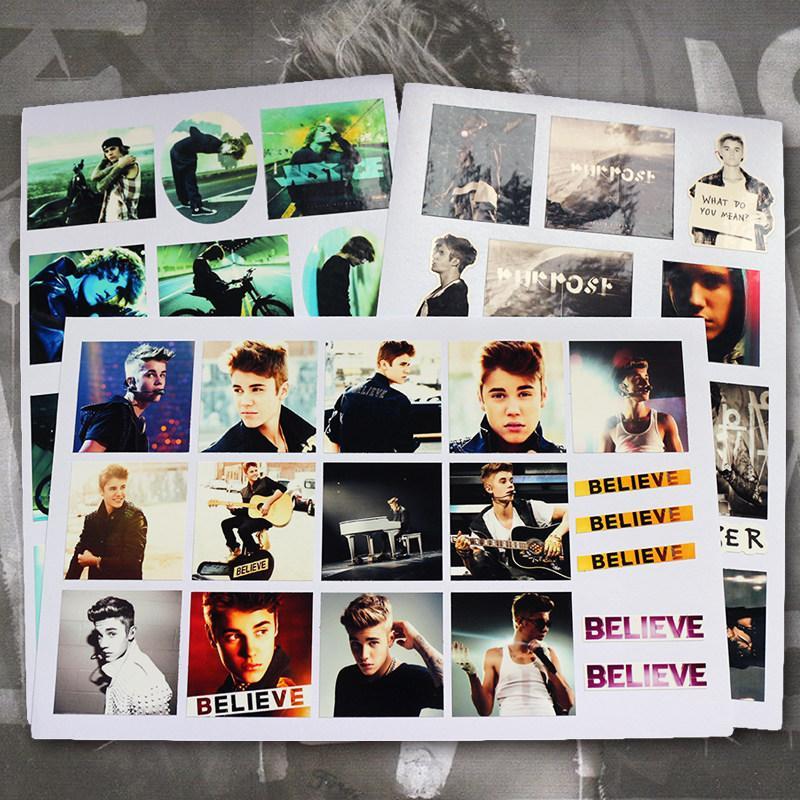 Justin bieber Justin Bieber Star Support Merchandise Luggage Decoration Transparent Sticker Justin Bieber20260418