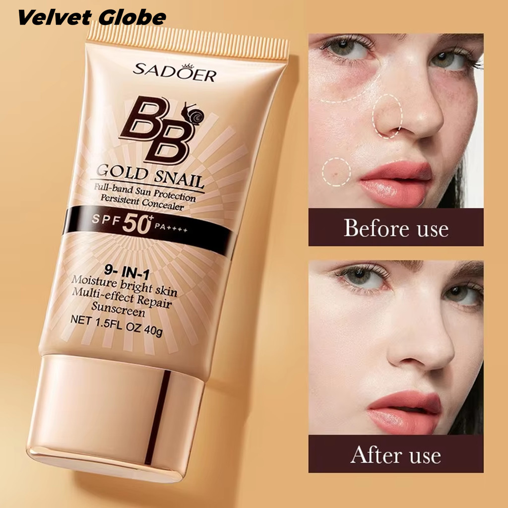 Sunscreen BB Concealer SPF50+蜗牛粉底遮瑕隔离霜防晒霜BB霜
