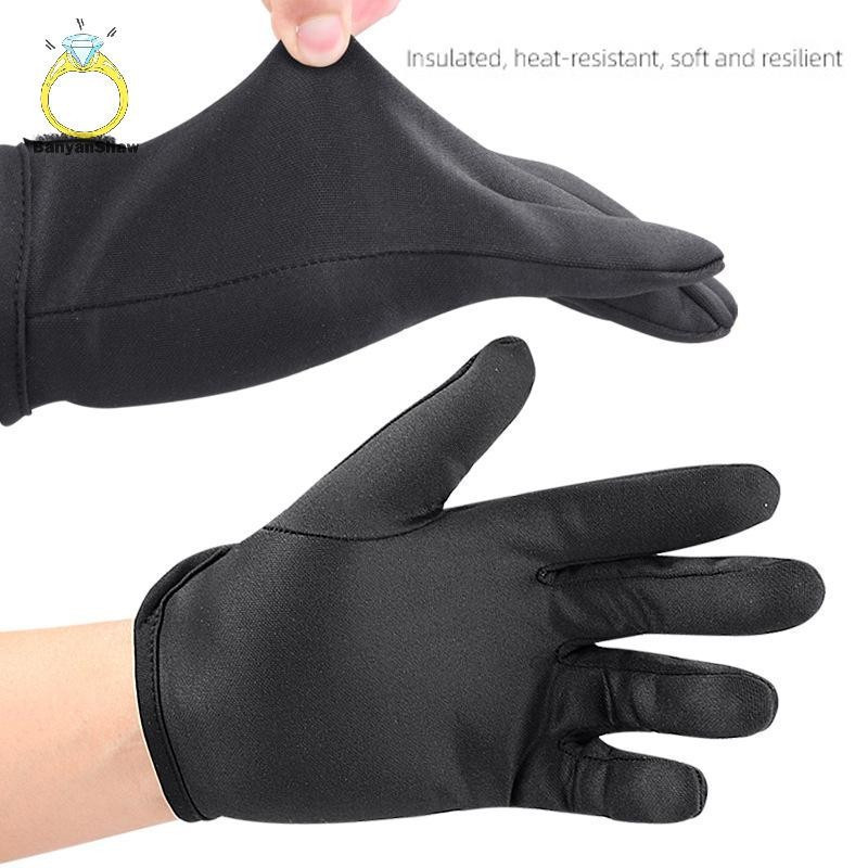 [BANY] Hair Straightener Perm Curling Hairdresser Heat-Resistant Finger Gloves Styling Tools Protective Gloves RC3F