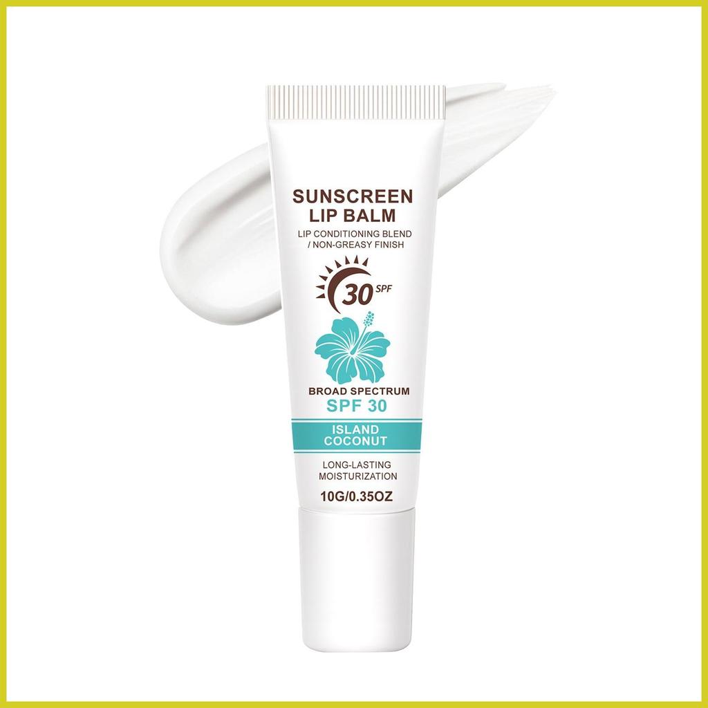 Lip Balm with Sunscreen Spf30 Hydrating Long-Lasting UV Protection Lip Balm Sunscreen for Men Women Daily naiqenmy