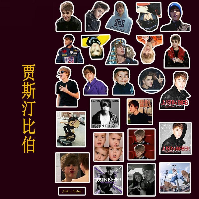 Justin Bieber Justin Bieber Merchandise Phone Case Sticker European American Raptor Waterproof Handbook Justin Bieber20260418