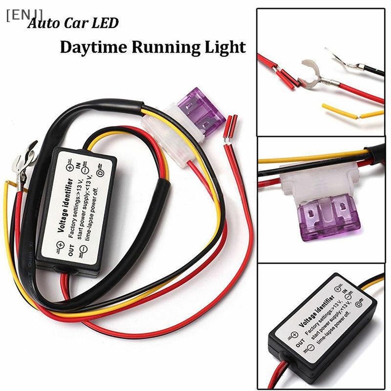 [ENJ] Car LED Daytime Running Light Automatic ON/OFF Controller Module DRL Relay Kits null